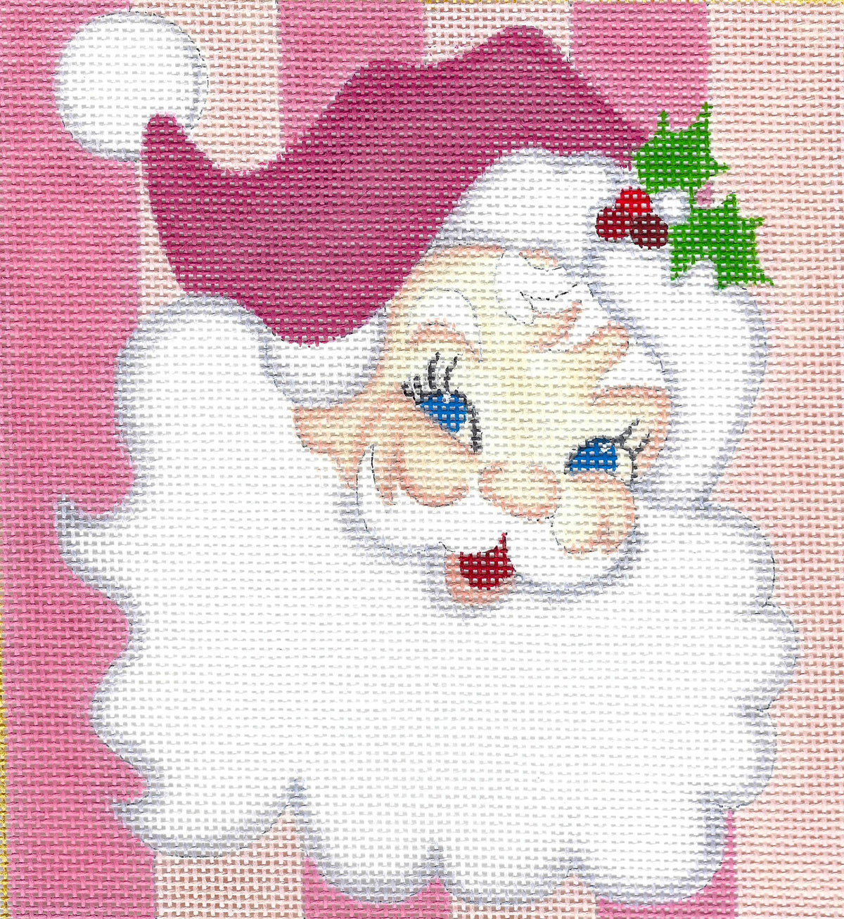 Pink Santa Square