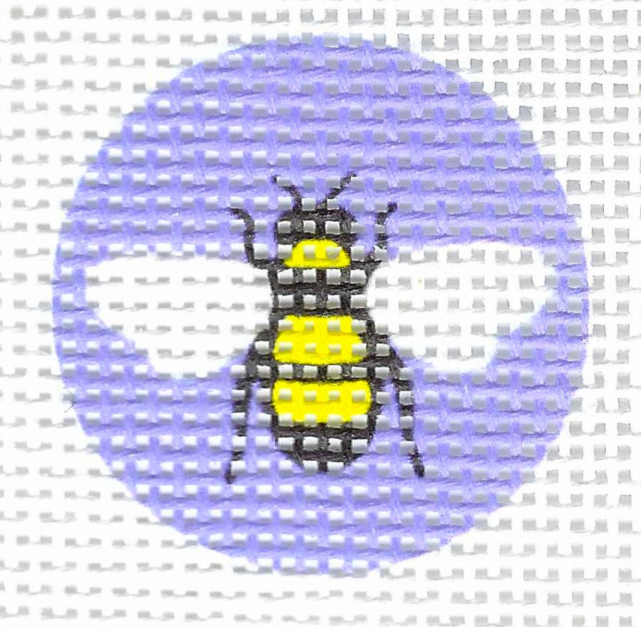 Key Fob Insert - Bee on Purple