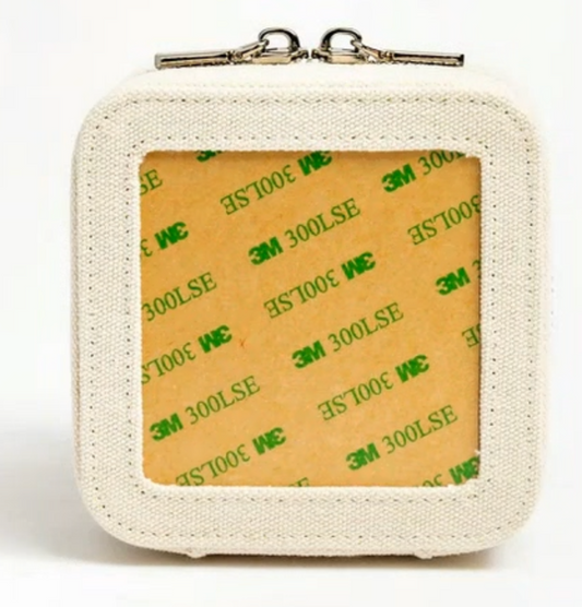 Jewelry Box - 4" - Cream Linen