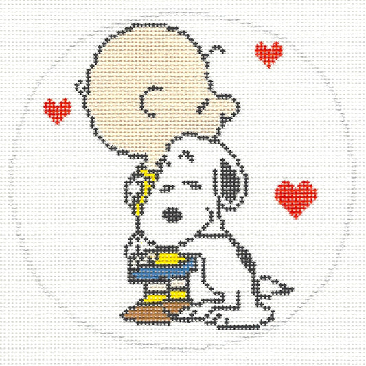 Snoopy Hugging Charlie Brown