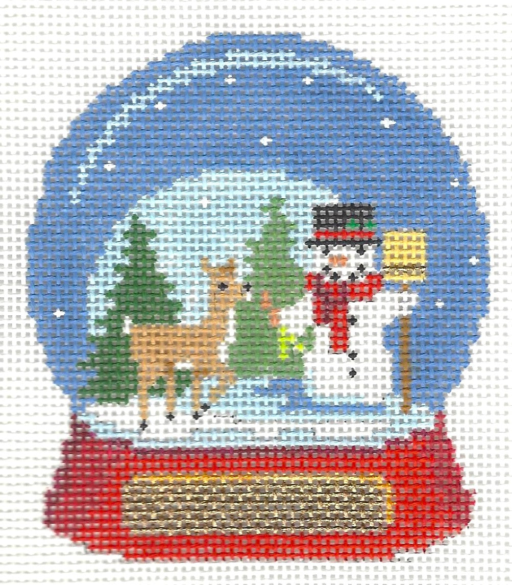 Snowglobe - Snowman with Reindeer