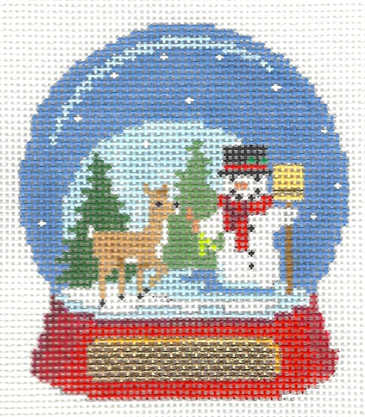 Snowglobe - Snowman with Reindeer