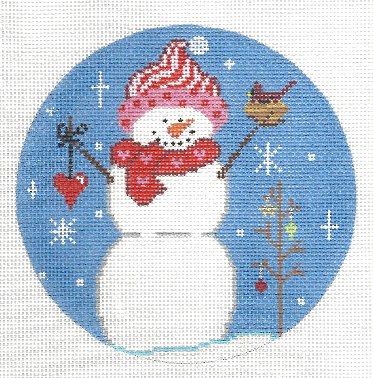 Snowman with Tree