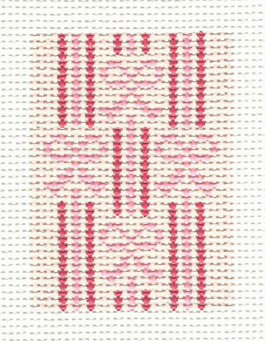 Striped Pink Bow Insert