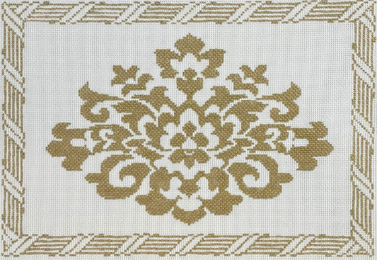 Strylized Peony on White