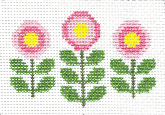 Three Blooms - Pink
