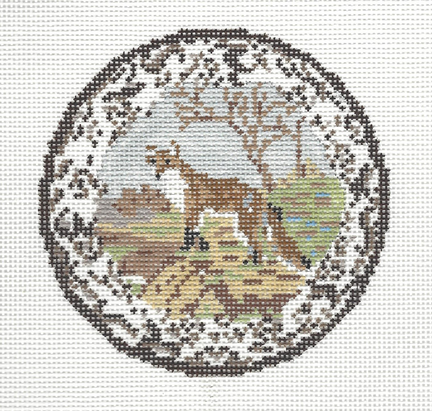Transferware Fox Plate