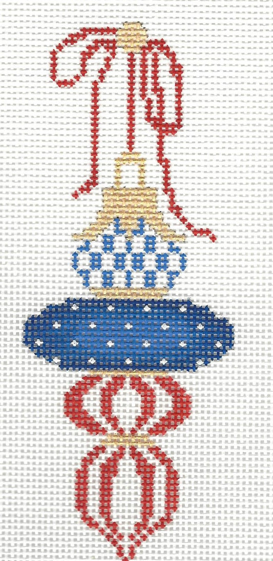 Red, White and Blue Triple Drop