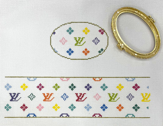 Hinged Box - LV Multi-color on White