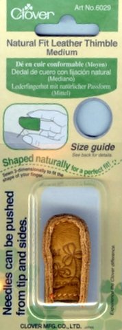 Natural Fit Leather Thimble - Medium