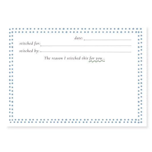 Debbie Dot Correspondence Cards Blue