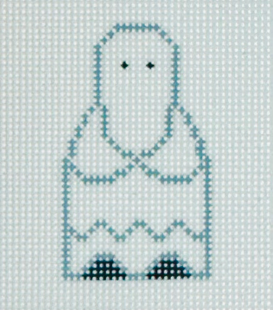 KCN Designers needlepoint canvas of Georgette's Angel ghost pattern 