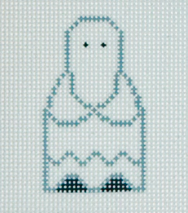 KCN Designers needlepoint canvas of Georgette's Angel ghost pattern 