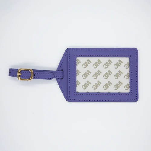 Luggage Tag - Lavender Leather
