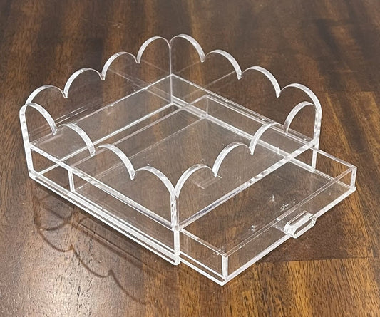 Scalloped Acrylic Tray