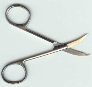 Curved Tip Lift and Snip Scissors