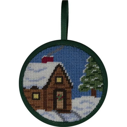 Cabin in the Snow Ornament