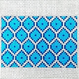 Blue Fish Scale Luggage Tag