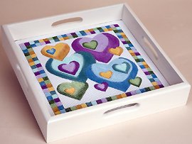 Square Tray - White - 9-½" Square